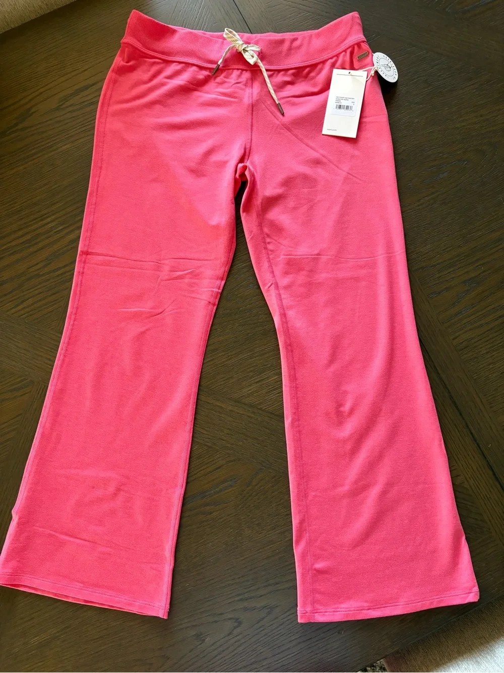 Vuori Sunset Pink Heather Zip-Up Lounge Top and Pants SMALL